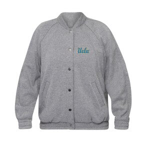 UCLA Scuba Oversized Varsity Jacket -Heathered Grey